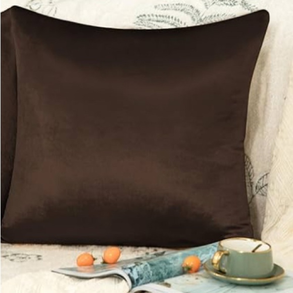 Brown Velvet Pillow Cover 24x24